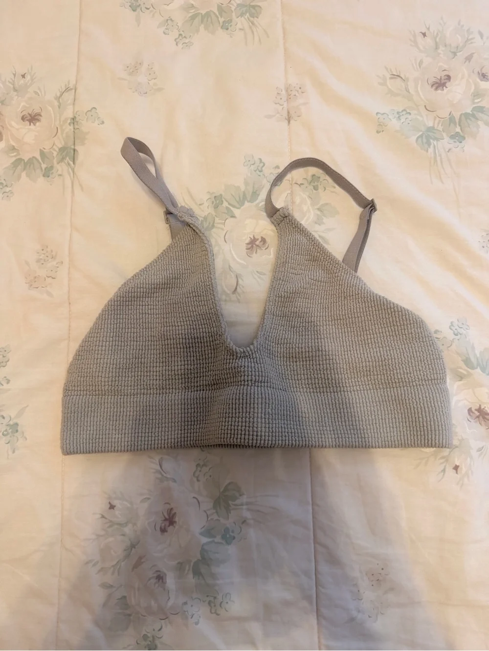Free People Heather Gray Knit Bralette - Picture 1 of 3